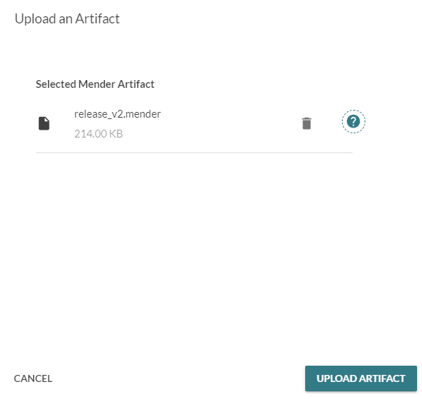 Upload the new artifact to the Releases section.
