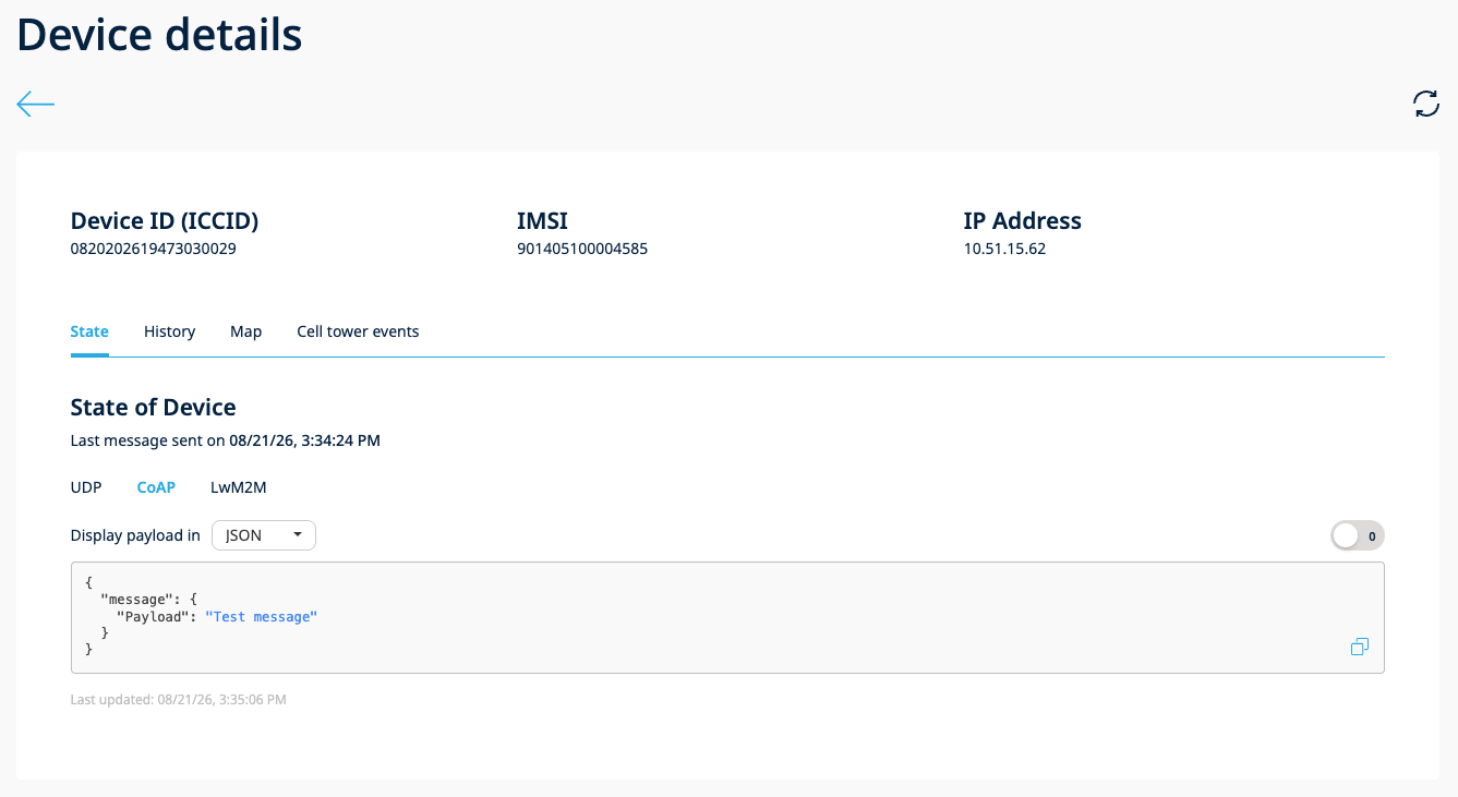 Device Inspector Details