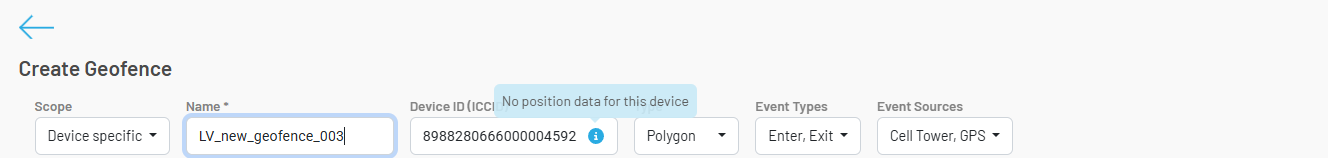 Device-specific geofence with unknown location