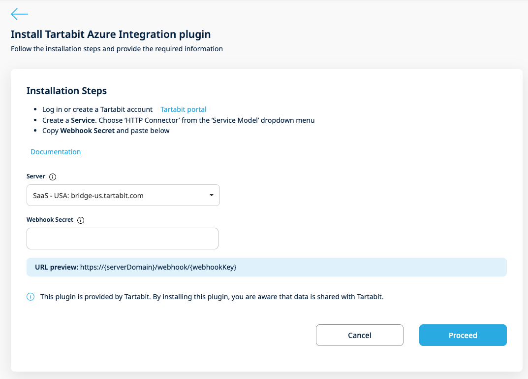 Tartabit plugin installation