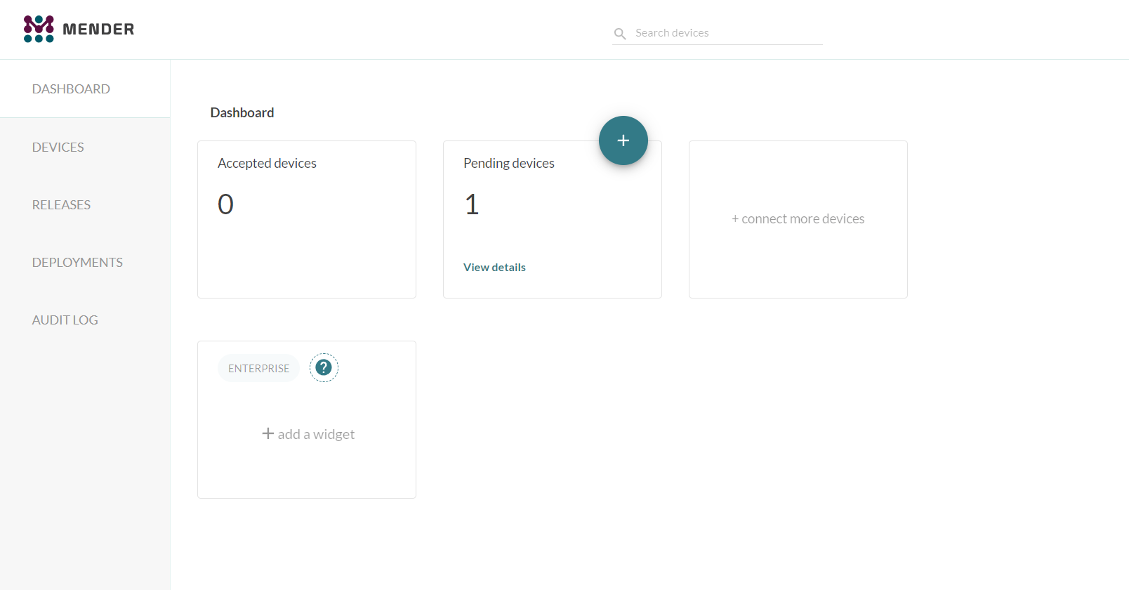 Pending Device in Mender