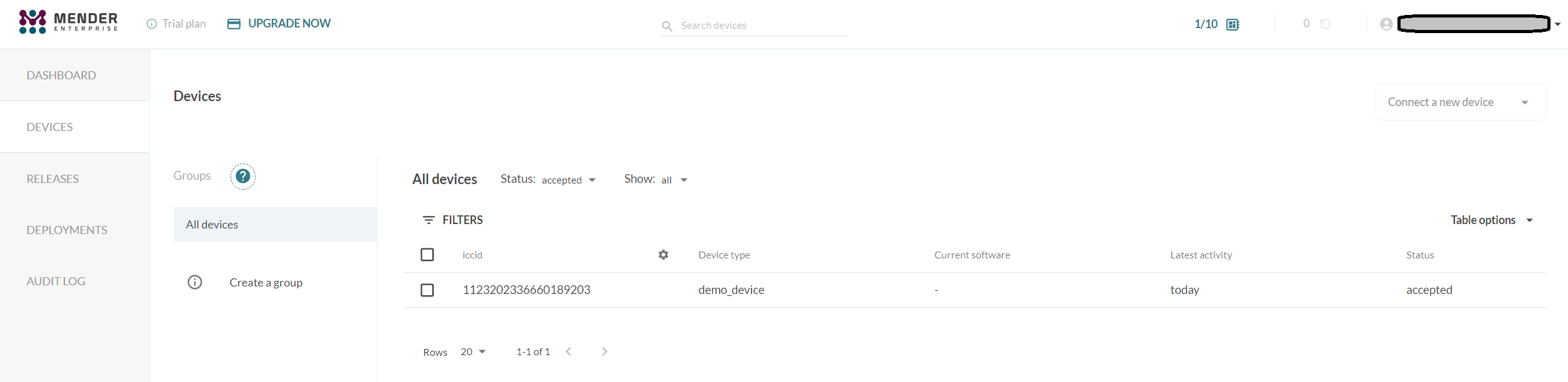 Device fleet in Datacake